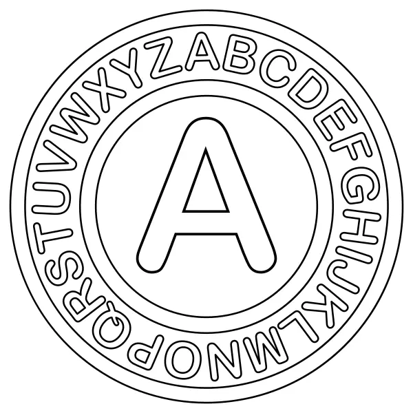 Der Buchstabe A | Online-Malvorlagen für Kinder