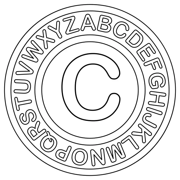 Der Buchstabe C | Online-Malvorlagen für Kinder