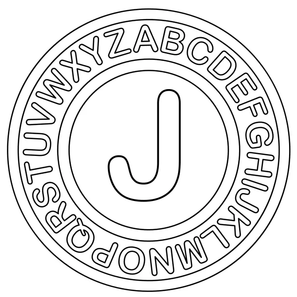 Der Buchstabe J | Online-Malvorlagen für Kinder