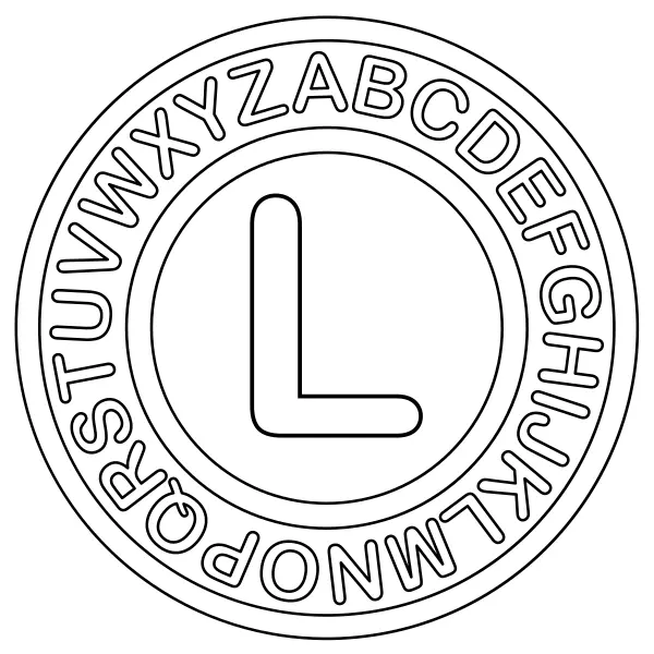Der Buchstabe L | Online-Malvorlagen für Kinder
