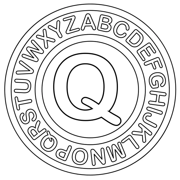 Der Buchstabe Q | Online-Malvorlagen für Kinder