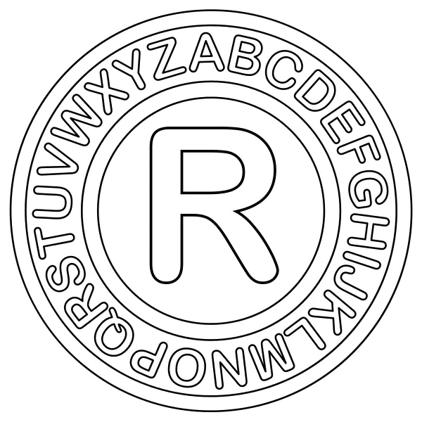 Der Buchstabe R | Online-Malvorlagen für Kinder