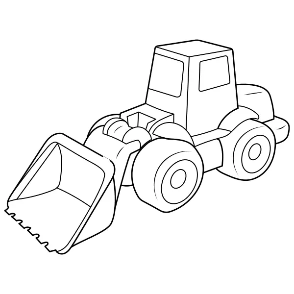 Bagger | Online-Malvorlagen für Kinder
