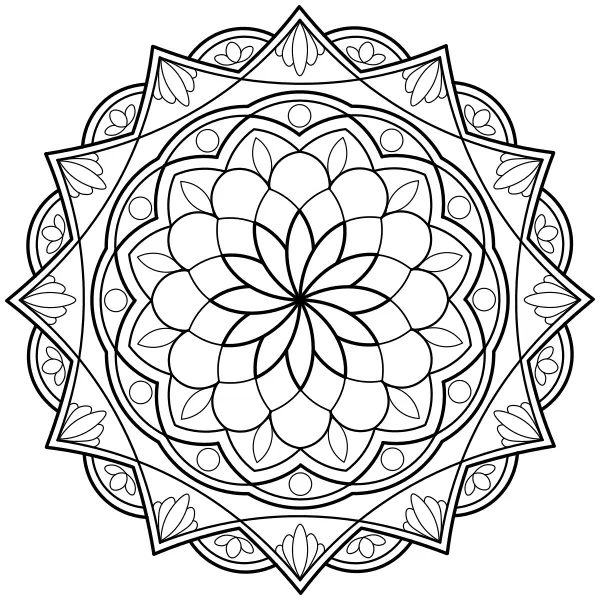 Mandala 14 | Online-Malvorlagen für Kinder
