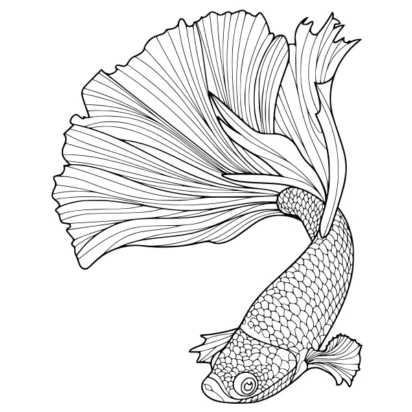 Fisch-Mandala | Online-Malvorlagen für Kinder