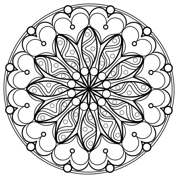 Mandala 4 | Online-Malvorlagen für Kinder