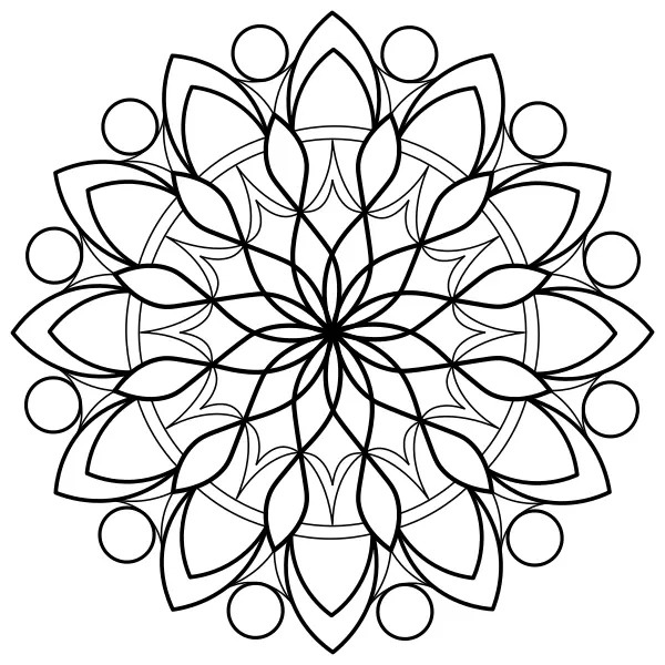 Mandala 5 | Online-Malvorlagen für Kinder