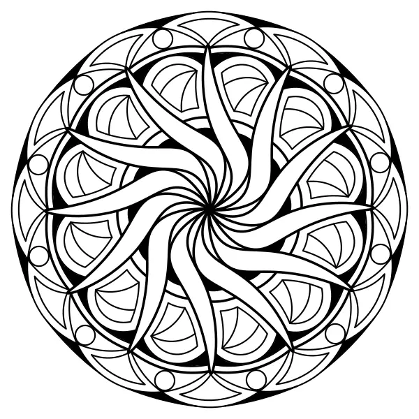 Mandala 6 | Online-Malvorlagen für Kinder