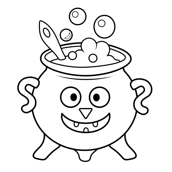 Zauberkessel | Online-Malvorlagen für Kinder