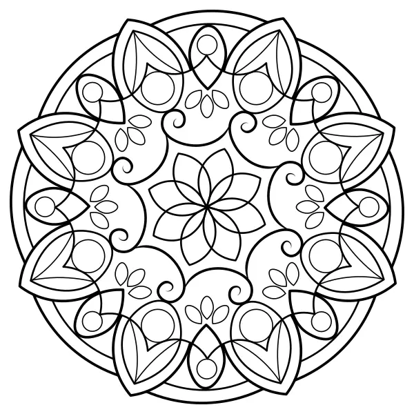 Mandala 7 | Online-Malvorlagen für Kinder