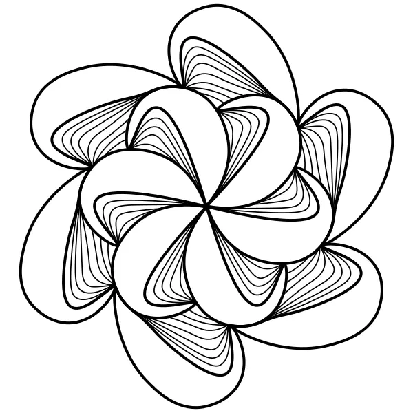 Abstraktes Mandala | Online-Malvorlagen für Kinder