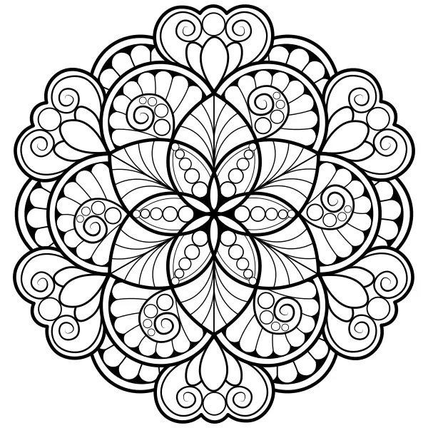 Mandala 8 | Online-Malvorlagen für Kinder