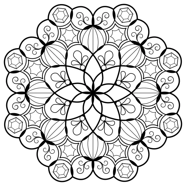 Mandala 10 | Online-Malvorlagen für Kinder