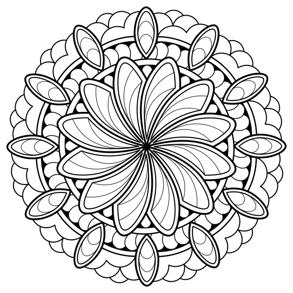 Mandala 12 | Online-Malvorlagen für Kinder