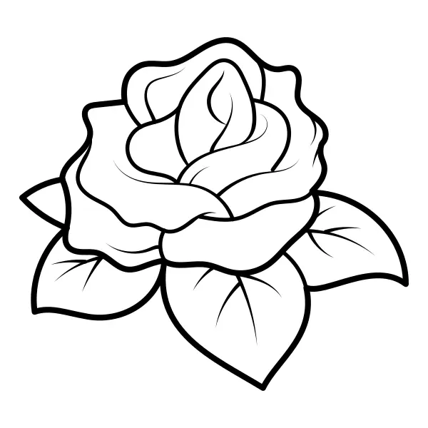 Rose | Online-Malvorlagen für Kinder