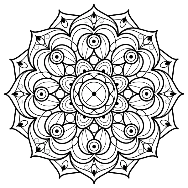 Mandala 15 | Online-Malvorlagen für Kinder