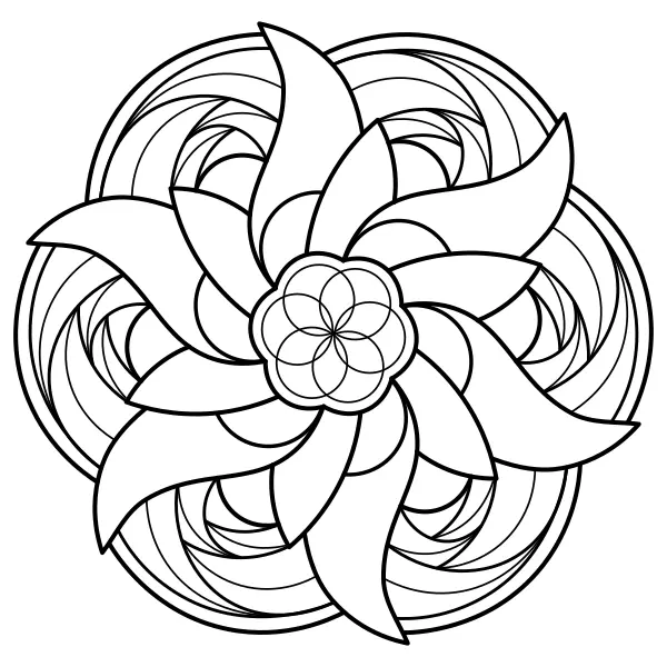 Mandala 16 | Online-Malvorlagen für Kinder
