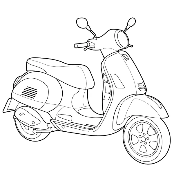 Roller | Online-Malvorlagen für Kinder