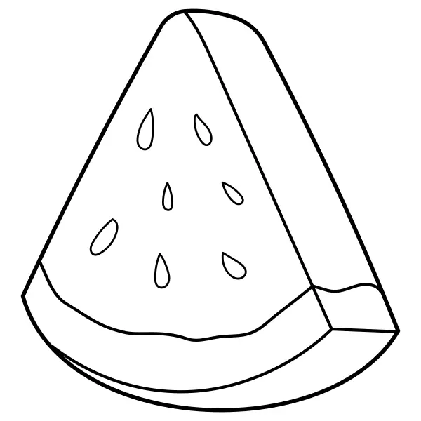 Wassermelone | Online-Malvorlagen für Kinder