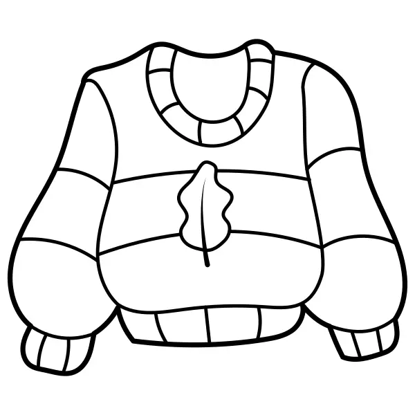 Pullover | Online-Malvorlagen für Kinder