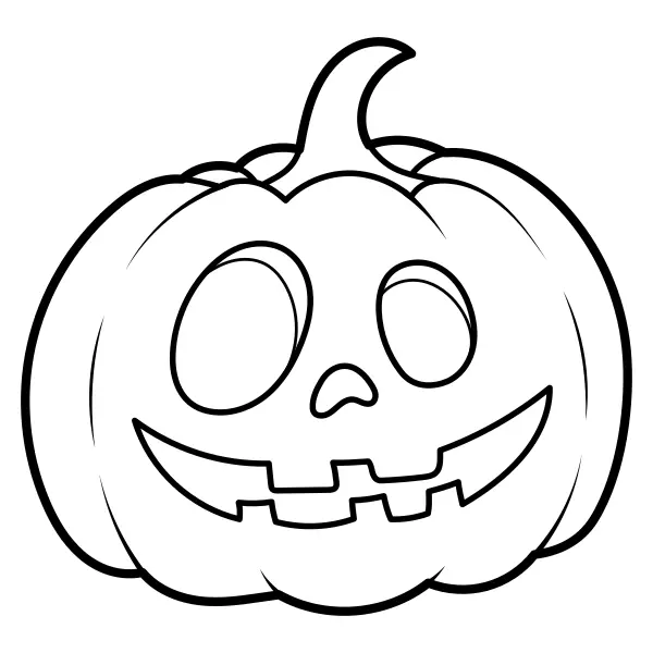 Halloween-Kürbis | Online-Malvorlagen für Kinder