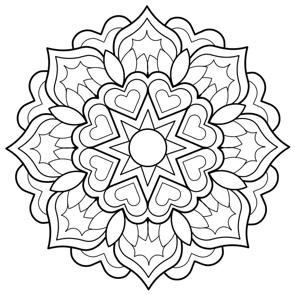 Mandala 19 | Online-Malvorlagen für Kinder
