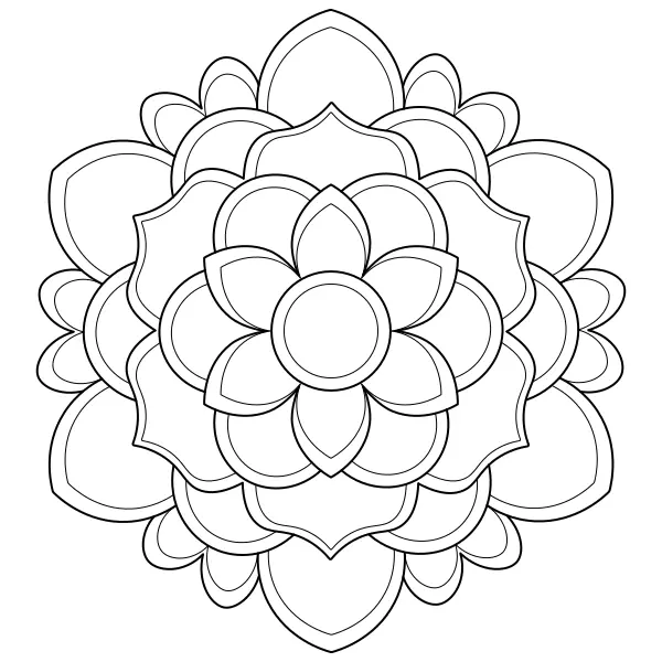 Mandala 62 | Online-Malvorlagen für Kinder