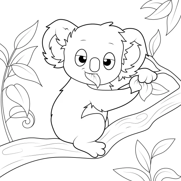 Koala | Online-Malvorlagen für Kinder