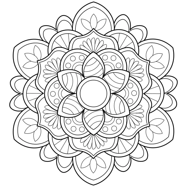 Mandala 20 | Online-Malvorlagen für Kinder