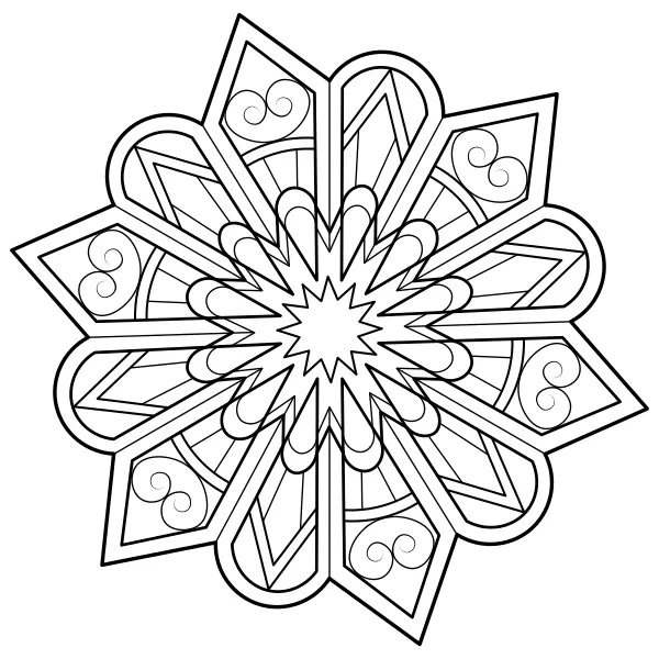 Mandala 21 | Online-Malvorlagen für Kinder