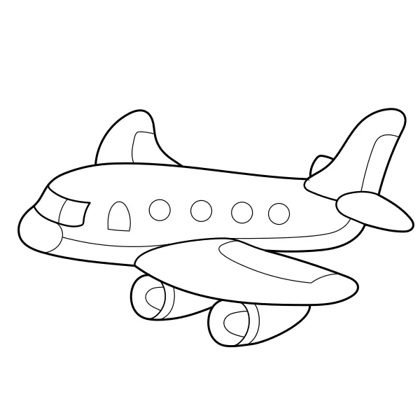 Spielzeugflugzeug | Online-Malvorlagen für Kinder