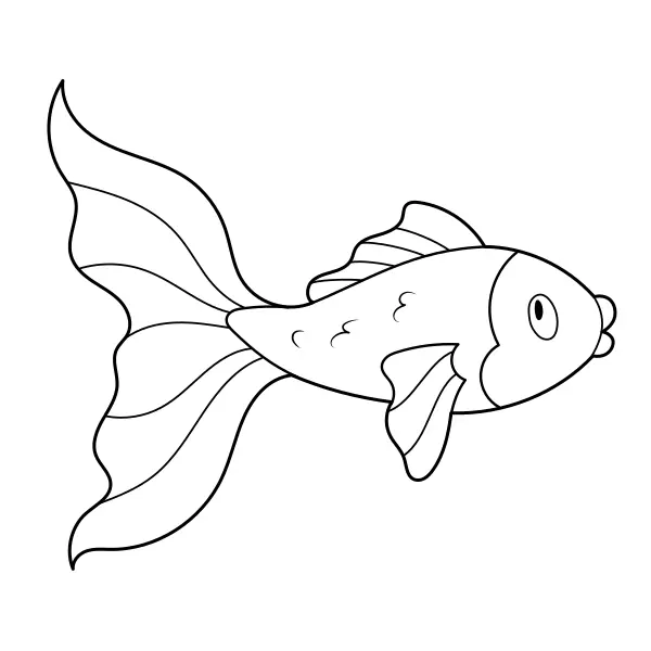 Fisch | Online-Malvorlagen für Kinder