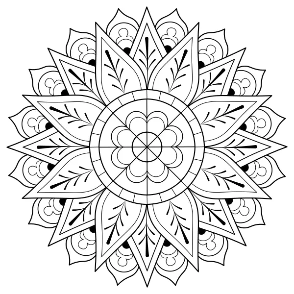 Mandala 25 | Online-Malvorlagen für Kinder