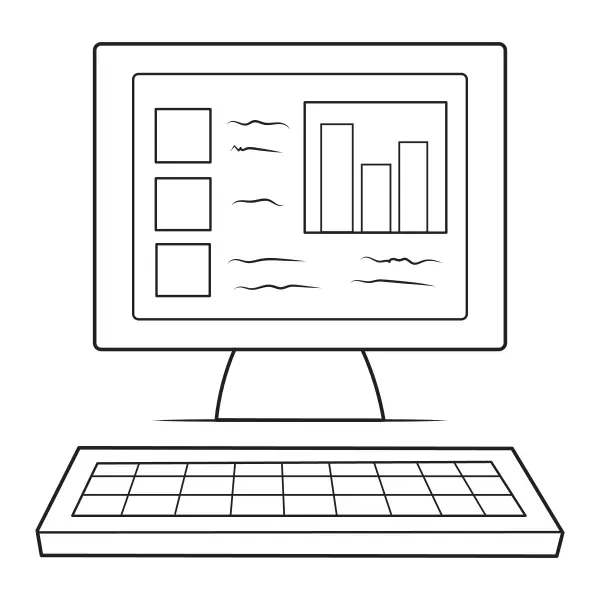 Computer | Online-Malvorlagen für Kinder