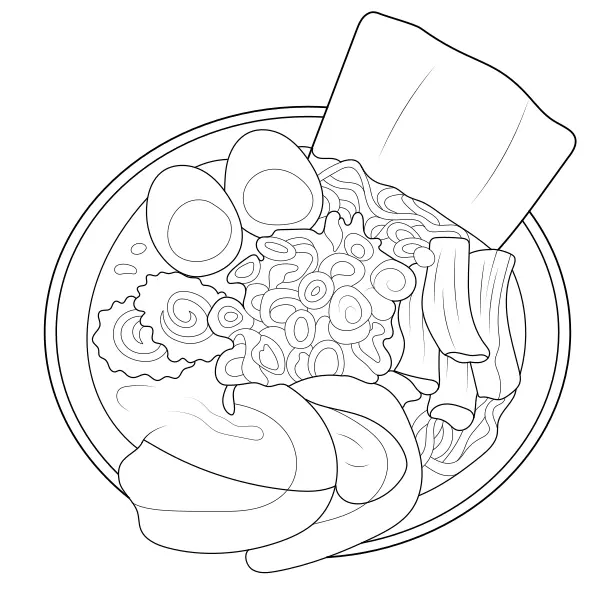 Ramen | Online-Malvorlagen für Kinder