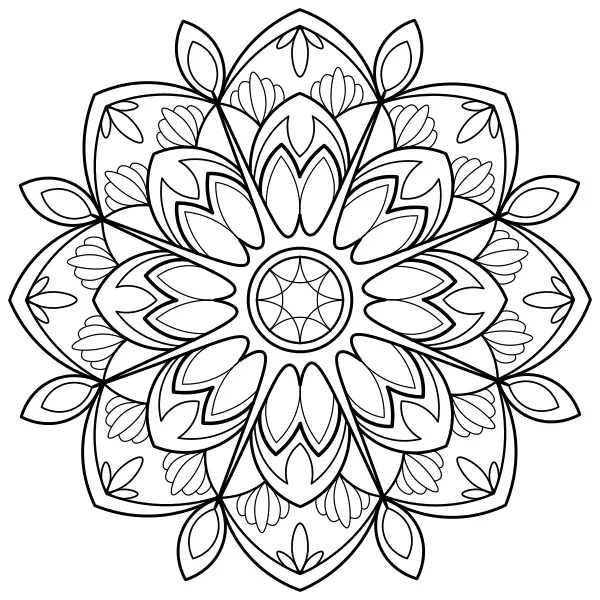 Mandala 30 | Online-Malvorlagen für Kinder