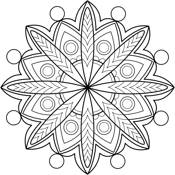 Mandala 34 | Online-Malvorlagen für Kinder