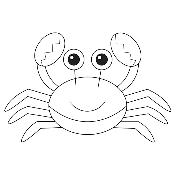 Krabbe | Online-Malvorlagen für Kinder