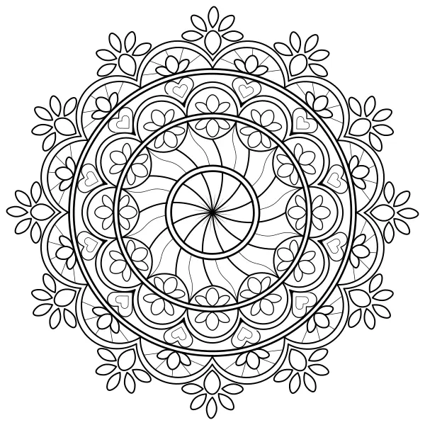 Mandala 35 | Online-Malvorlagen für Kinder