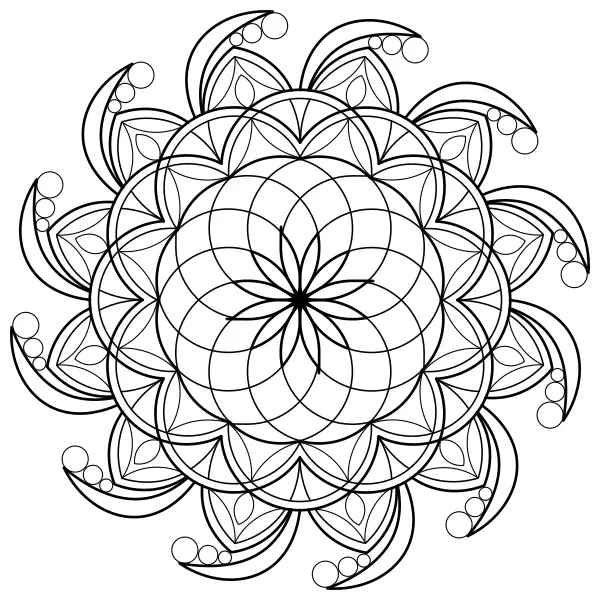 Mandala 36 | Online-Malvorlagen für Kinder