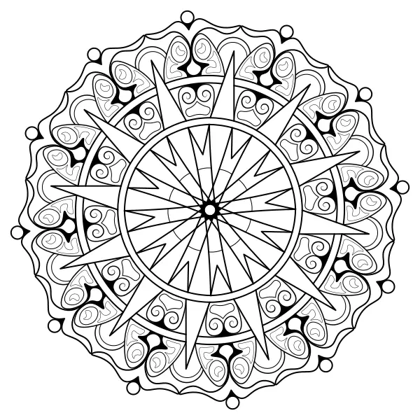 Mandala 37 | Online-Malvorlagen für Kinder