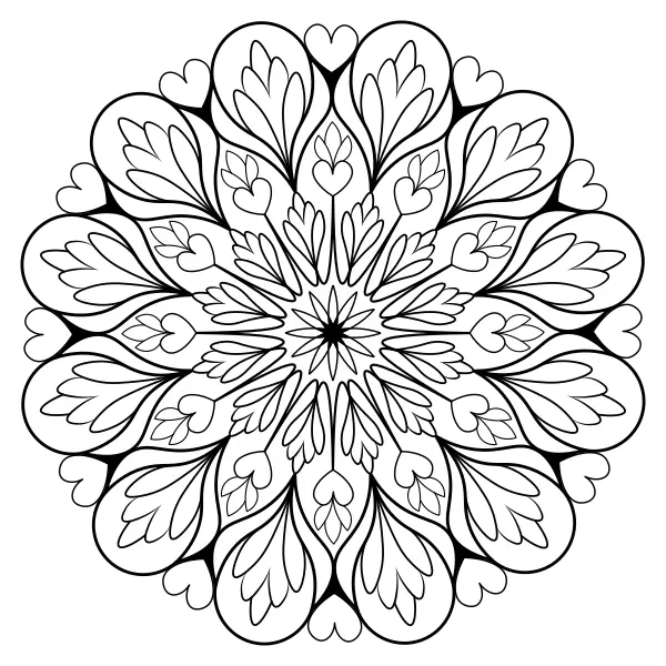 Mandala 40 | Online-Malvorlagen für Kinder