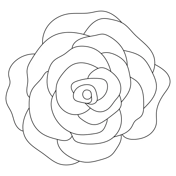 Rose | Online-Malvorlagen für Kinder