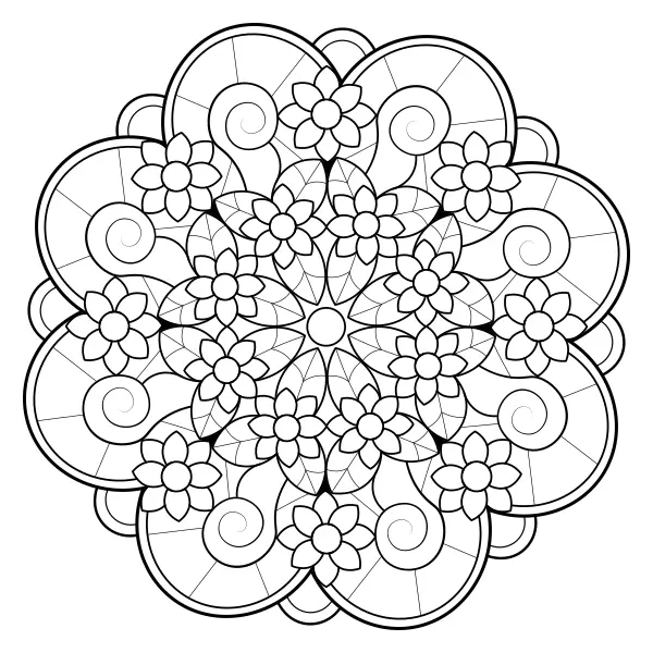 Mandala 45 | Online-Malvorlagen für Kinder