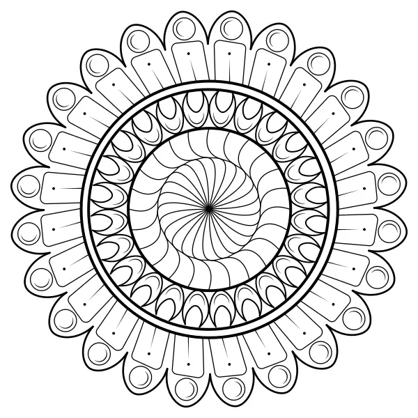 Mandala 47 | Online-Malvorlagen für Kinder