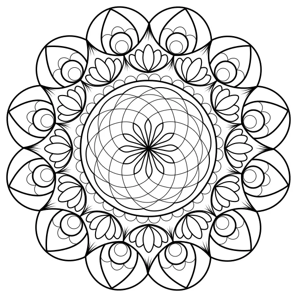 Mandala 49 | Online-Malvorlagen für Kinder