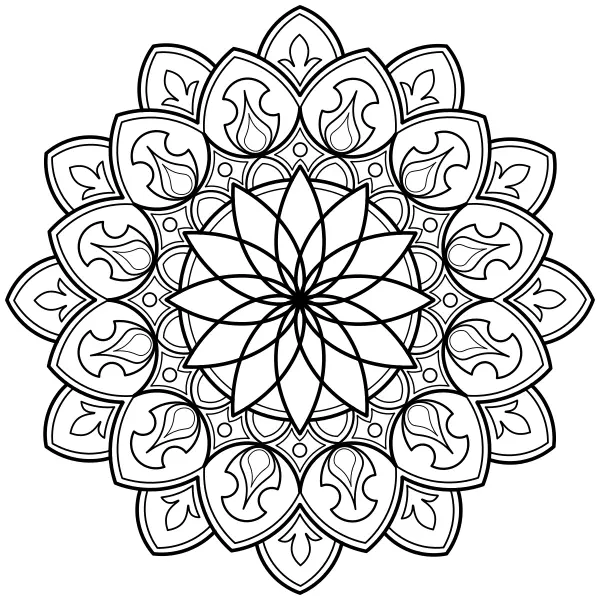 Mandala 52 | Online-Malvorlagen für Kinder