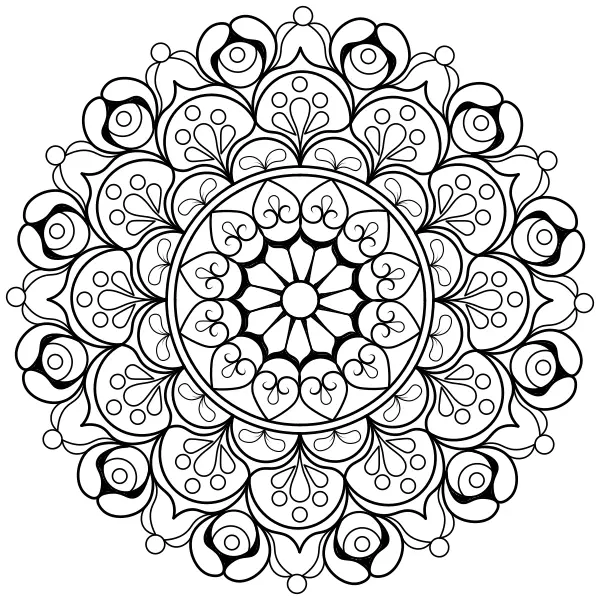 Mandala 53 | Online-Malvorlagen für Kinder