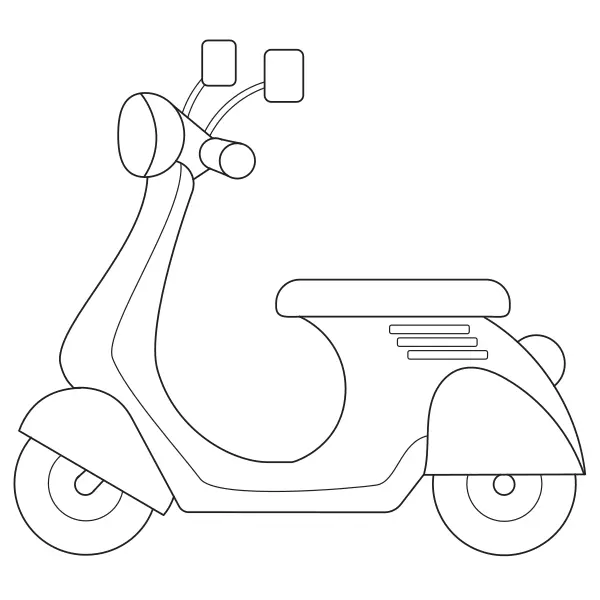 Roller | Online-Malvorlagen für Kinder