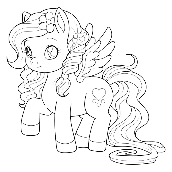 Pegasus | Online-Malvorlagen für Kinder